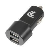 L3881.1/T . ΑΝΤΑΠΤΟΡΑΣ ΑΝΑΠΤΗΡΑ ΜΕ 2 ΘΥΡΕΣ USB 12/24V 2100 mA ESSENTIALS LINE (ΜΑΥΡΟ)