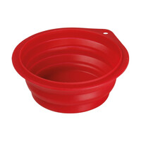 L6046.7 . ΤΑΪΣΤΡΑ/ΜΠΟΛ ΤΑΞΙΔΙΟΥ PET TRAVEL BOWL 500 ml ΓΙΑ ΣΚΥΛΟΥΣ/ΓΑΤΕΣ/ΚΑΤΟΙΚΙΔΙΑ ΖΩΑ (ΣΙΛΙΚΟΝΗ/ΔΙΑΦΟΡΑ ΧΡΩΜΑΤΑ)