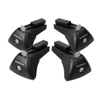 N20021 . KIT ΑΚΡΑ (ΠΟΔΙΑ) RAIL-X ΓΙΑ ΣΙΔΕΡΕΝΙΕΣ ΜΠΑΡΕΣ QUADRA NORDRIVE ME FLUSH RAILING ME ΚΛΕΙΔΙ - 4 TEM.