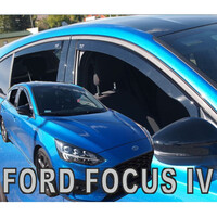ΑΝΕΜ.SET15330 . FORD FOCUS MK4 5D HB 2018+ ΣΕΤ ΑΝΕΜΟΘΡΑΥΣΤΕΣ ΑΥΤΟΚΙΝΗΤΟΥ ΑΠΟ ΕΥΚΑΜΠΤΟ ΦΙΜΕ ΠΛΑΣΤΙΚΟ HEKO - 4 ΤΕΜ.