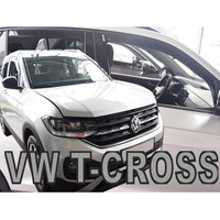 ΑΝΕΜ.SET31016 . VW T-CROSS 5D 2019+ ΣΕΤ ΑΝΕΜΟΘΡΑΥΣΤΕΣ ΑΥΤΟΚΙΝΗΤΟΥ ΑΠΟ ΕΥΚΑΜΠΤΟ ΦΙΜΕ ΠΛΑΣΤΙΚΟ HEKO - 4 ΤΕΜ.