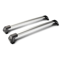 Y8050184 . ΜΠΑΡΕΣ ΟΡΟΦΗΣ ΑΛΟΥΜΙΝΙΟΥ WHISPBAR FLUSH BAR STANDARD 115 cm YAKIMA ΜΕ ΚΛΕΙΔΙ - 2 ΤΕΜ.