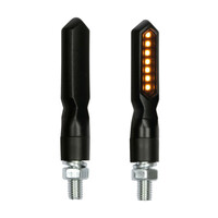 9047.9-LM . ΦΛΑΣ ΜΟΤΟ PIERCER SQ 12V ΜΑΥΡΑ SMD LED 75x15mm 2ΤΕΜ.