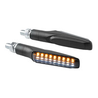 9162.4-LM . ΦΛΑΣ MOTO ΕΜΠΡΟΣ 12V SMD LED VICTORY ΜΑΥΡΟ 2 ΧΡΗΣΕΩΝ (ΘΕΣΕΩΣ /ΦΛΑΣ) 91x15mm  LAMPA  - 2 TEM