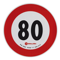 L9844.2 . ΣΗΜΑ ΤΑΧΥΤΗΤΑΣ ΧΙΛΙΟΜΕΤΡΩΝ 80km/h ΑΥΤΟΚΟΛΛΗΤΟ