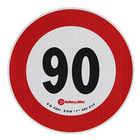 L9844.3 . ΣΗΜΑ ΤΑΧΥΤΗΤΑΣ ΧΙΛΙΟΜΕΤΡΩΝ 90km/h ΑΥΤΟΚΟΛΛΗΤΟ