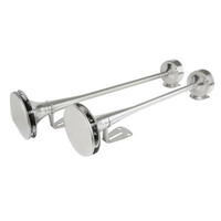 L9851.0 . ΚΟΡΝΑ ΔΙΠΛΗ ΠΝΕΥΜΑΤΙΚΗ 118dB 24V  58+64cm ΜΕ ΒΑΣΕΙΣ ΣΤΗΡΙΞΗΣ