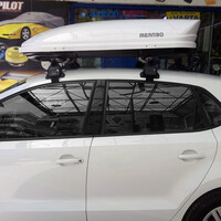 MP.VW.024/MB-ALU-MANIA400 . VW POLO 6R/6C 5D 2010-2017 KIT ΜΕ ΜΠΑΡΕΣ ΟΡΟΦΗΣ ΑΛΟΥΜΙΝΙΟΥ ΚΑΙ ΜΠΑΓΚΑΖΙΕΡΑ ΟΡΟΦΗΣ MANIA 400 MENABO (AL1-3360/MB-FIX040G-3290/MB-3390/MB)