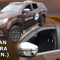 ΑΝΕΜ.24292 . NISSAN NAVARA D23 4D 2014+ / NP300 2014+ ΖΕΥΓΑΡΙ ΑΝΕΜΟΘΡΑΥΣΤΕΣ ΑΠΟ ΕΥΚΑΜΠΤΟ ΦΙΜΕ ΠΛΑΣΤΙΚΟ HEKO - 2 ΤΕΜ.