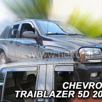 ΑΝΕΜ.SET10541 . CHEVROLET TRAIBLAZER 5D 2002-2009 ΣΕΤ ΑΝΕΜΟΘΡΑΥΣΤΕΣ ΑΥΤΟΚΙΝΗΤΟΥ ΑΠΟ ΕΥΚΑΜΠΤΟ ΦΙΜΕ ΠΛΑΣΤΙΚΟ HEKO - 4 ΤΕΜ.