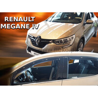 ΑΝΕΜ.SET27196 . RENAULT MEGANE 5D 2016+ ΣΕΤ ΑΝΕΜΟΘΡΑΥΣΤΕΣ ΑΥΤΟΚΙΝΗΤΟΥ ΑΠΟ ΕΥΚΑΜΠΤΟ ΦΙΜΕ ΠΛΑΣΤΙΚΟ HEKO - 4 ΤΕΜ.
