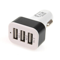 01027/AM . ΦΟΡΤΙΣΤΗΣ ΑΝΑΠΤΗΡΑ ΜΕ 3 ΘΥΡΕΣ USB 12/24V 5100mA (1Α, 2Α, 2.1Α) AMiO - 1 ΤΕΜ.