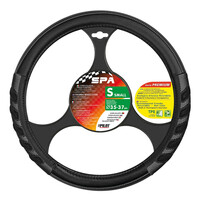 L3293.8 . ΚΑΛΥΜΜΑ ΤΙΜΟΝΙΟΥ SPA (S) 35/37cm ΔΕΡΜΑΤΙΝΗ ΜΑΥΡΟ/ΓΚΡΙ ΑΟΣΜΟ ECO-FRIENDLY