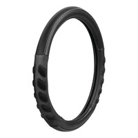 L3293.9 . ΚΑΛΥΜΜΑ ΤΙΜΟΝΙΟΥ SPA (M) 37/39cm ΔΕΡΜΑΤΙΝΗ ΜΑΥΡΟ/ΓΚΡΙ ΑΟΣΜΟ ECO-FRIENDLY