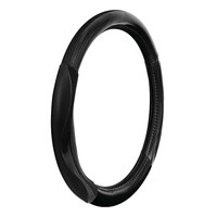 L3294.3 . ΚΑΛΥΜΜΑ ΤΙΜΟΝΙΟΥ SILVERSTONE (M) 37/39cm ΔΕΡΜΑΤΙΝΗ ΜΑΥΡΟ ΑΟΣΜΟ ECO-FRIENDLY