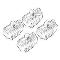 N21141 . FORD FIESTA 3D/5D 09/08-17 KIT ΑΚΡΑ (ΠΟΔΙΑ) ΓΙΑ ΜΠΑΡΕΣ NORDRIVE