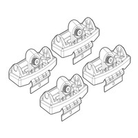 N21147 . NISSAN QASHQAI 03/07+ KIT ΑΚΡΑ (ΠΟΔΙΑ) ΓΙΑ ΜΠΑΡΕΣ NORDRIVE