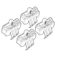 N21160 . NISSAN QASHQAI 02/14+ KIT ΑΚΡΑ (ΠΟΔΙΑ) ΓΙΑ ΜΠΑΡΕΣ NORDRIVE