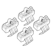 N21204 . PEUGEOT 3008 10/16+ KIT ΑΚΡΑ (ΠΟΔΙΑ) ΓΙΑ ΜΠΑΡΕΣ NORDRIVE