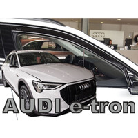 ΑΝΕΜ.10269 . AUDI E-TRON 5D 2018-2021 ΖΕΥΓΑΡΙ ΑΝΕΜΟΘΡΑΥΣΤΕΣ ΑΠΟ ΕΥΚΑΜΠΤΟ ΦΙΜΕ ΠΛΑΣΤΙΚΟ HEKO - 2 ΤΕΜ.