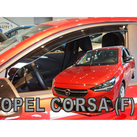 ΑΝΕΜ.25405 . OPEL CORSA F 5D 2019+ / PEUGEOT 208 5D 2019+ ΖΕΥΓΑΡΙ ΑΝΕΜΟΘΡΑΥΣΤΕΣ ΑΠΟ ΕΥΚΑΜΠΤΟ ΦΙΜΕ ΠΛΑΣΤΙΚΟ HEKO - 2 ΤΕΜ.