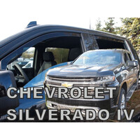 ΑΝΕΜ.SET10551 . CHEVROLET SILVERADO 4D 2019+ ΣΕΤ ΑΝΕΜΟΘΡΑΥΣΤΕΣ ΑΥΤΟΚΙΝΗΤΟΥ ΑΠΟ ΕΥΚΑΜΠΤΟ ΦΙΜΕ ΠΛΑΣΤΙΚΟ HEKO - 4 ΤΕΜ.