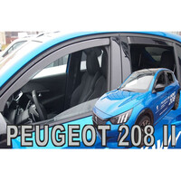 ΑΝΕΜ.SET25406 . OPEL CORSA F 5D 2019+ / PEUGEOT 208 5D 2019+ ΣΕΤ ΑΝΕΜΟΘΡΑΥΣΤΕΣ ΑΥΤΟΚΙΝΗΤΟΥ ΑΠΟ ΕΥΚΑΜΠΤΟ ΦΙΜΕ ΠΛΑΣΤΙΚΟ HEKO - 4 ΤΕΜ.