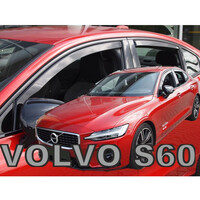 ΑΝΕΜ.SET31248 . VOLVO S60 4D 2018+ ΣΕΤ ΑΝΕΜΟΘΡΑΥΣΤΕΣ ΑΥΤΟΚΙΝΗΤΟΥ ΑΠΟ ΕΥΚΑΜΠΤΟ ΦΙΜΕ ΠΛΑΣΤΙΚΟ HEKO - 4 ΤΕΜ.