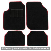 ΠΑΤ.TYPE-C/RED-RX . TYPE-C UNIVERSAL ΠΑΤΑΚΙΑ ΜΟΚΕΤΑ (ΜΑΥΡΟ ΜΕ ΚΟΚΚΙΝΟ ΡΕΛΙ) - 4 ΤΕΜ.
