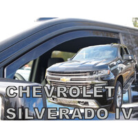 ΑΝΕΜ.10550 . CHEVROLET SILVERADO 4D 2019-2021 ΖΕΥΓΑΡΙ ΑΝΕΜΟΘΡΑΥΣΤΕΣ ΑΠΟ ΕΥΚΑΜΠΤΟ ΦΙΜΕ ΠΛΑΣΤΙΚΟ HEKO - 2 ΤΕΜ.