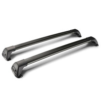 Y8050221 . ΜΠΑΡΕΣ ΟΡΟΦΗΣ ΑΛΟΥΜΙΝΙΟΥ ΜΑΥΡΗ WHISPBAR FLUSH BAR STANDARD 100cm 2ΤΕΜ. ΜΕ ΚΛΕΙΔΙ