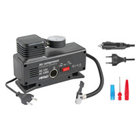 02188/AM . ΚΟΜΠΡΕΣΕΡ ΑΕΡΑ ΠΛΑΣΤΙΚΟ 12V/220V 18BAR-250PSI (ΜΑΝΟΜΕΤΡΟ/ΦΙΣ/4 ΑΝΤΑΠΤΟΡΕΣ/ΚΑΛΩΔΙΟ 300cm) AMiO - 1 ΤΕΜ.