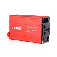 02470/AM . INVERTER 12-230V max300W-peak600W +2USB PI03 AMiO – 1 ΤΕΜ.