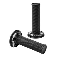 9057.0-LM . ΧΕΡΟΥΛΙΑ MOTO DONUT OFF-ROAD ΜΑΥΡΑ/ΓΚΡΙ 22MM+25MM 12CM 2ΤΕΜ