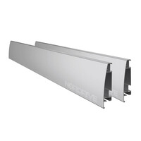 N10203 . ΤΡΑΒΕΡΣΕΣ ΑΛΟΥΜΙΝΙΟΥ ΠΛΑΙΝΕΣ ΜΗΚΟΣ 180CM ΥΨΟΣ 12CM ΓΙΑ ΣΥΣΤΗΜΑ KARGO RACK LAMPA - ΣΕΤ 2 ΤΕΜ.
