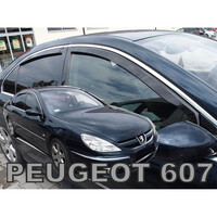 ΑΝΕΜ.SET26161 . PEUGEOT 607 SEDAN 4D 1999-2010 ΣΕΤ ΑΝΕΜΟΘΡΑΥΣΤΕΣ ΑΥΤΟΚΙΝΗΤΟΥ ΑΠΟ ΕΥΚΑΜΠΤΟ ΦΙΜΕ ΠΛΑΣΤΙΚΟ HEKO - 4 ΤΕΜ.