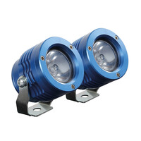 9053.4-LM . ΠΡΟΒΟΛΕΙΣ ΣΤΡΟΓΓΥΛΟΙ  ΜΕ ΒΑΣΗ O-LUX 1LED SMD 6000K 1800LM 12V 18W  ΚΑΡΦΙ 36Δχ68Υχ55Β mm ΜΠΛΕ 2 ΤΕΜ