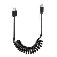 L3870.5/T . ΚΑΛΩΔΙΟ ΦΟΡΤΙΣΗΣ E-BIKE SPRING MICRO USB-TYPE-C ΣΠΙΡΑΛ 25-100cm