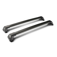 Y8050222 . ΜΠΑΡΕΣ ΟΡΟΦΗΣ ΑΛΟΥΜΙΝΙΟΥ ΜΑΥΡΗ WHISPBAR FLUSH BAR STANDARD 105cm ΜΕ ΚΛΕΙΔΙ - 2 TEM.