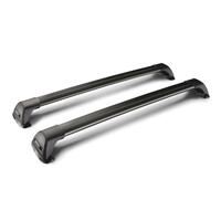 Y8050225 . ΜΠΑΡΕΣ ΟΡΟΦΗΣ ΑΛΟΥΜΙΝΙΟΥ ΜΑΥΡΗ WHISPBAR FLUSH BAR STANDARD 120cm ΜΕ ΚΛΕΙΔΙ - 2 TEM.