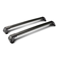 Y8050237 . ΜΠΑΡΕΣ ΟΡΟΦΗΣ ΑΛΟΥΜΙΝΙΟΥ ΜΑΥΡΗ WHISPBAR FLUSH MIXED 110+115cm ΜΕ ΚΛΕΙΔΙ - 2 TEM.
