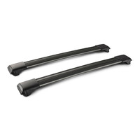 Y8050243 . ΜΠΑΡΕΣ ΟΡΟΦΗΣ ΑΛΟΥΜΙΝΙΟΥ ΜΑΥΡΗ RAIL BAR STANDARD 103cm ΜΕ ΚΛΕΙΔΙ - 2 TEM.