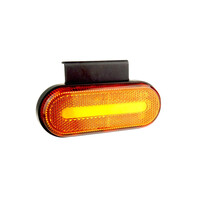 02374/AM . ΦΩΣ ΟΓΚΟΥ ΦΟΡΤΗΓΟΥ LED ΠΟΡΤΟΚΑΛΙ ΟΒΑΛ 10-30V 124x49x22mm ΑΔΙΑΒΡΟΧΟ OM-01-O AMIO 1ΤΕΜ.
