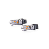 02393/AM . WY21W T20 12/24V 6,2W 800lm LED 24xSMD3030 CAN-BUS ΚΙΤΡΙΝΟ 18x56mm 2ΤΕΜ.