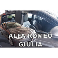 ΑΝΕΜ.SET10116 . ALFA ROMEO  GIULIA 4D 2016+ ΣΕΤ ΑΝΕΜΟΘΡΑΥΣΤΕΣ ΑΥΤΟΚΙΝΗΤΟΥ ΑΠΟ ΕΥΚΑΜΠΤΟ ΦΙΜΕ ΠΛΑΣΤΙΚΟ HEKO - 4 ΤΕΜ.