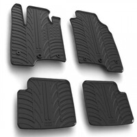 L2459.6 . FIAT PANDA 02/2012-10/2020 / FIAT PANDA 11/2020+ ΜΑΡΚΕ ΠΑΤΑΚΙΑ SUMISURA ΛΑΣΤΙΧΟ ΣΕ ΜΑΥΡΟ ΧΡΩΜΑ ME ΚΟΥΜΠΩΜΑΤΑ LAMPA - 4 ΤΕΜ.