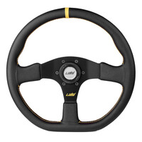 ΤΙΜ.41612/01/LU . ΤΙΜΟΝΙ STEALTH CORSA 355mm ΤΡΙΑΚΤΙΝΟ ΔΕΡΜΑΤΙΝΟ ΜΑΥΡΟ LUISI