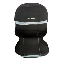 ΠΛΑΤ.REC.BLACK-GREY . ΗΜΙΚΑΛΥΜΜΑΤΑ ΚΑΘΙΣΜΑΤΩΝ BUCKET RECARO ΜΑΥΡΟ/ΓΚΡΙ ΜΕ ΥΠΟΔΟΧΗ ΠΡΟΣΚΕΦΑΛΟΥ VELCRO & ΠΡΟΣΚΕΦΑΛΟ - 2 ΤΕΜ.