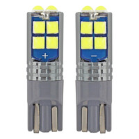 02447/AM . T10 12V W2,1x9,5d ΛΕΥΚΟ 10SMDx3030 (ΚΑΡΦΩΤΟ - CAN-BUS) LED ΑΜΙΟ - 2ΤΕΜ.