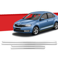 7214404/SD . SKODA OCTAVIA 3 A7 SD/SW 2013+ ΦΑΣΑ ΠΟΡΤΑΣ ΧΡΩΜΙΟΥ ΜΕΤΑΛΛΙΚΗ 4ΤΕΜ